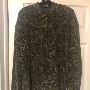 Lafayette xl silk blouse and skirt
